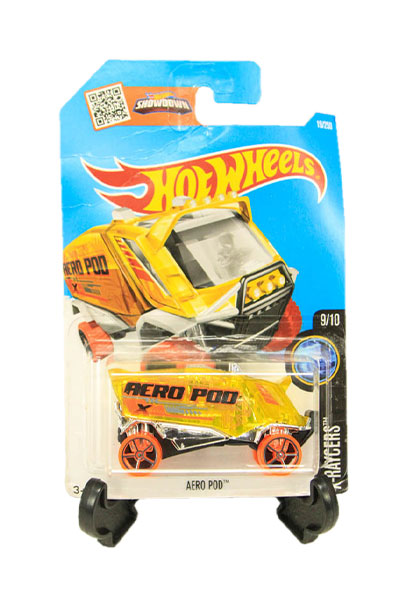 Mês das crianças: Bazar Mercatudo. Miniatura Carrinho Hot Wheels Aero Pod Amarelo - MATTEL